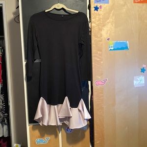 Black dress with a Scrunch bottom